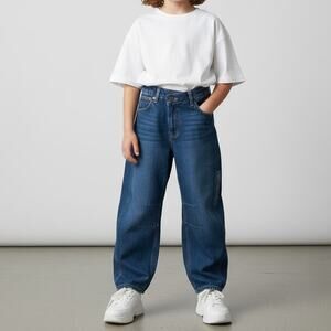 GAP Horseshoe Barrell Jeans NWT Girl's Sz 12 Dark Wash Washwell Streetwear Y2K